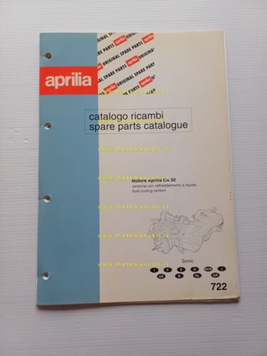 Aprilia 50 Sonic 1998 catalogo ricambi MOTORE originale