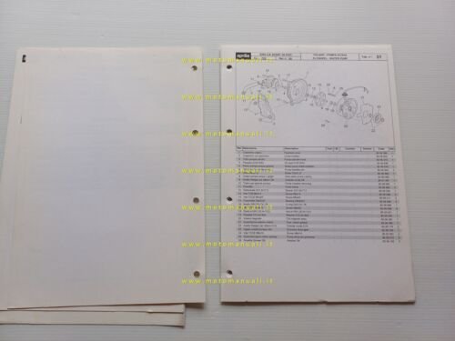 Aprilia 50 Sonic 1998 catalogo ricambi MOTORE originale