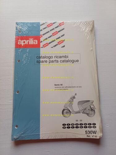 Aprilia 50 Sonic Aria 1998-1999 catalogo ricambi TELAIO originale vers. …