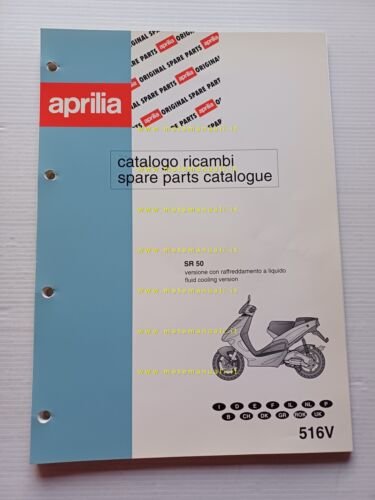 Aprilia 50 SR Acqua 1997 catalogo ricambi TELAIO originale FRAME …