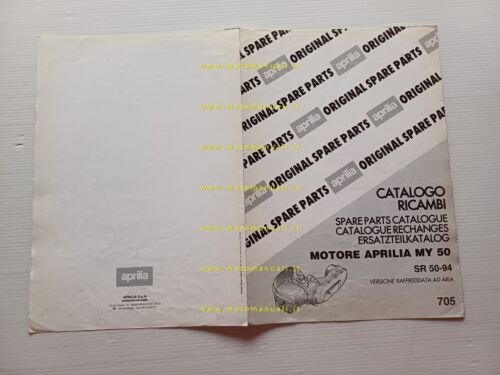 Aprilia 50 SR Aria 1994 catalogo ricambi MOTORE originale