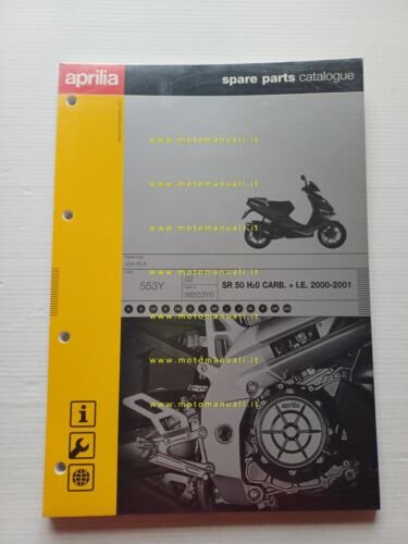 Aprilia 50 SR Carbur. H2O+IE 2000-2001 catalogo ricambi TELAIO originale …