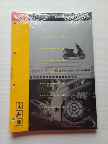 Aprilia 50 SR Carbur. H2O+IE 2000-2002 catalogo ricambi TELAIO originale …