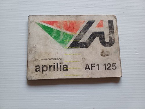 Aprilia AF1 125 1988 manuale uso manutenzione libretto istruzioni originale