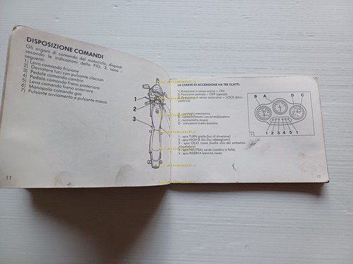 Aprilia AF1 125 1988 manuale uso manutenzione libretto istruzioni originale