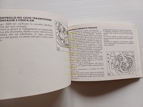 Aprilia AF1 125 1988 manuale uso manutenzione libretto originale