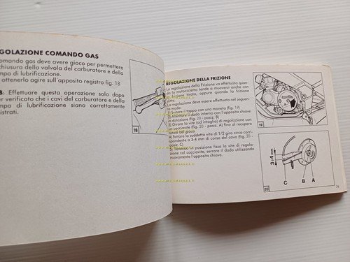 Aprilia AF1 125 1988 manuale uso manutenzione libretto originale