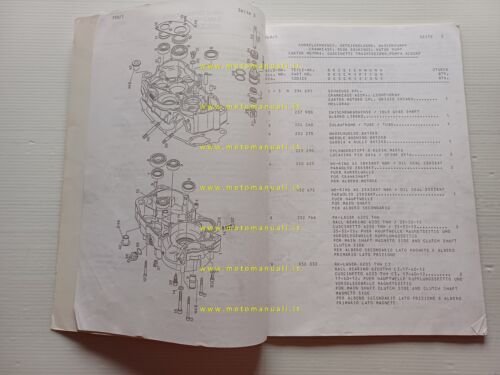 Aprilia AF1 125 Futura-Europa-Pegaso 1991 catalogo ricambi MOTORE Rotax 123