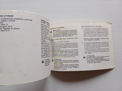 Aprilia AF1 125 Futura manuale uso manutenzione libretto originale italiano