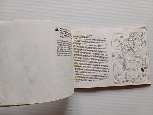 Aprilia AF1 125 Futura manuale uso manutenzione libretto originale italiano