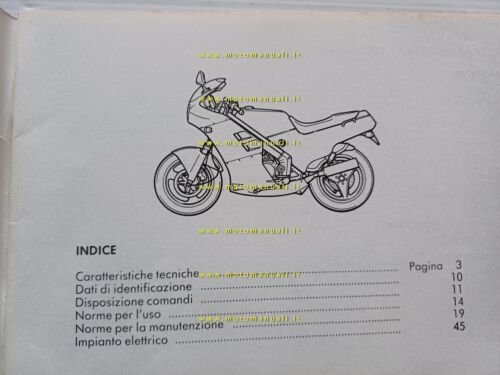 Aprilia AF1 125 manuale uso manutenzione originale italiano