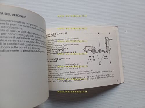 Aprilia AF1 125 manuale uso manutenzione originale italiano