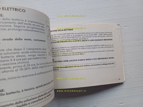 Aprilia AF1 125 manuale uso manutenzione originale italiano