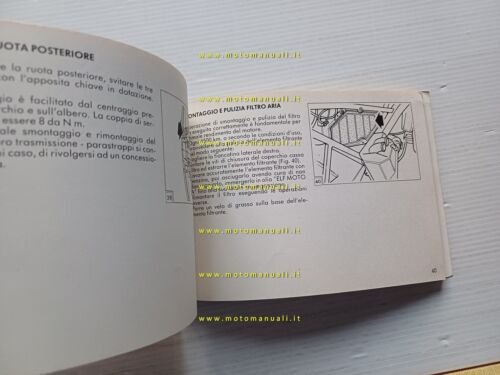 Aprilia AF1 125 manuale uso manutenzione originale italiano