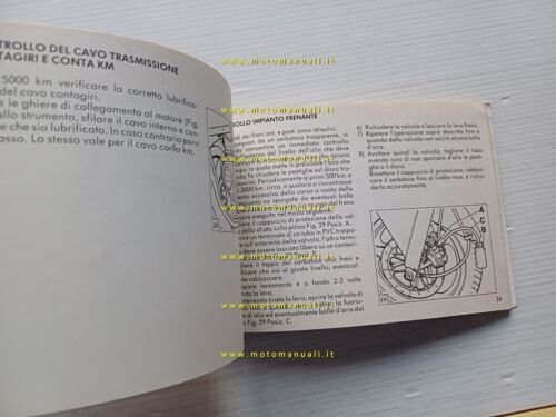 Aprilia AF1 125 manuale uso manutenzione originale italiano