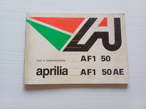 Aprilia AF1 50 - AF1 50 AE 1986 manuale uso …
