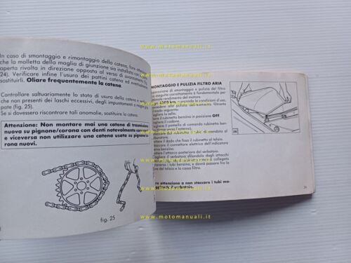 Aprilia AF1 50 1988 manuale uso manutenzione libretto originale