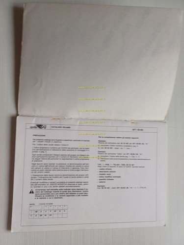 Aprilia AF1 50 Europa 1990 catalogo ricambi TELAIO originale part …