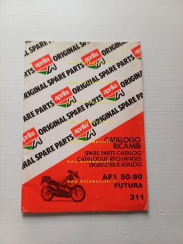 Aprilia AF1 50 Futura 1990 catalogo ricambi TELAIO originale frame …