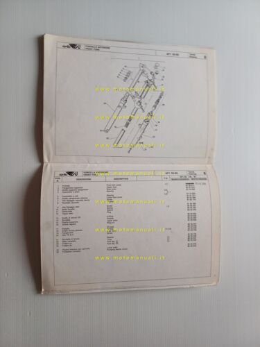 Aprilia AF1 50 Futura 1990 catalogo ricambi TELAIO originale frame …