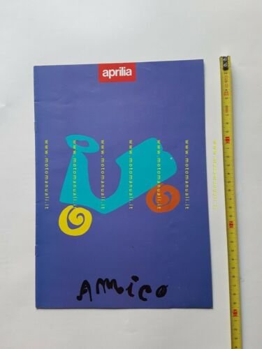 Aprilia Amico 50 depliant scooter originale TESTO INGLESE