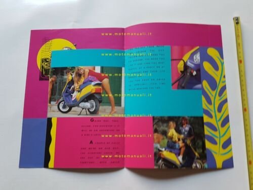 Aprilia Amico 50 depliant scooter originale TESTO INGLESE