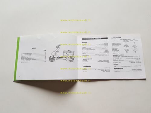Aprilia Amico 50 GLE-GL-Sportlife'93 manuale uso manutenzione libretto originale