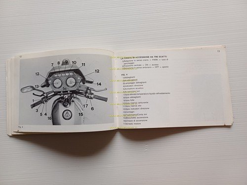 Aprilia AS 125 R 1985 manuale uso manutenzione originale italiano