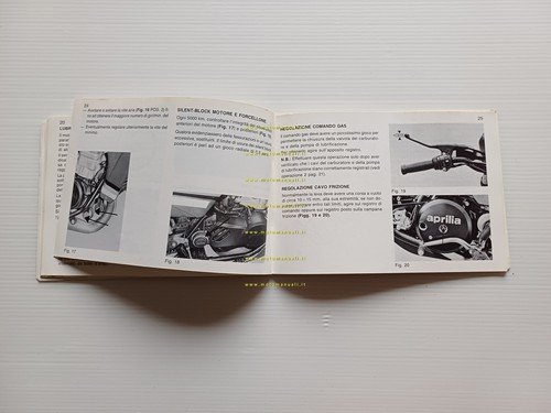 Aprilia AS 125 R 1985 manuale uso manutenzione originale italiano