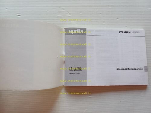 Aprilia Atlantic scooter 125 - 250 2004 manuale uso manutenzione …