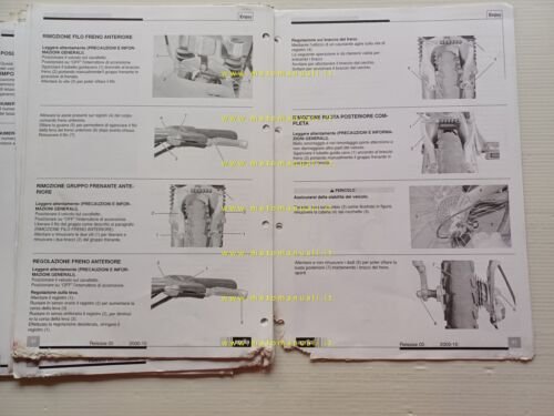 Aprilia bici elettriche Enjoy Racing-City 2000-01 manuale officina ORIGINALE