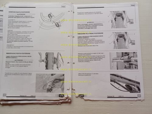 Aprilia bici elettriche Enjoy Racing-City 2000-01 manuale officina ORIGINALE
