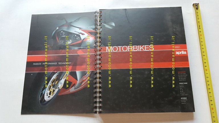 Aprilia cartella stampa modelli moto scooter 2001 originale press kit
