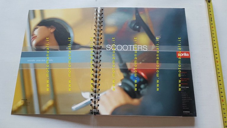 Aprilia cartella stampa modelli moto scooter 2001 originale press kit