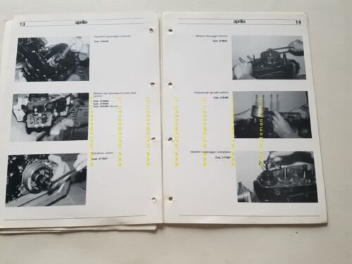Aprilia catalogo attrezzatura specifica 1989 manuale officina originale