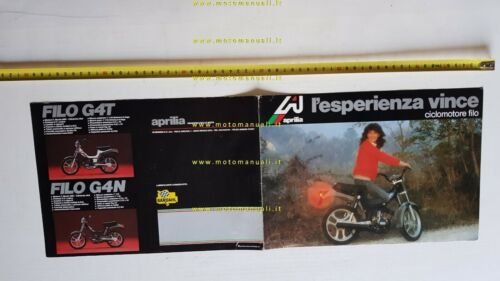 Aprilia Catalogo Modelli Filo 50 1982-83 Tubone depliant originale moto …