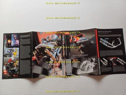 Aprilia catalogo silenziatori speciali Racing Akrapovic 2003 depliant originale