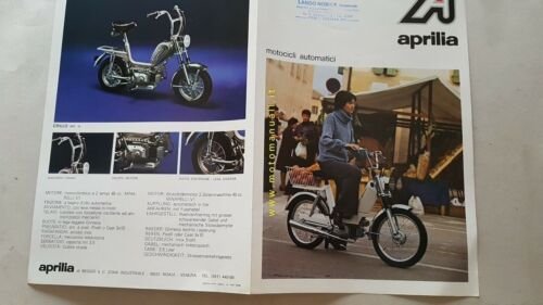 Aprilia ciclomotori Partner - Pop - Grillo 50 1975 depliant …