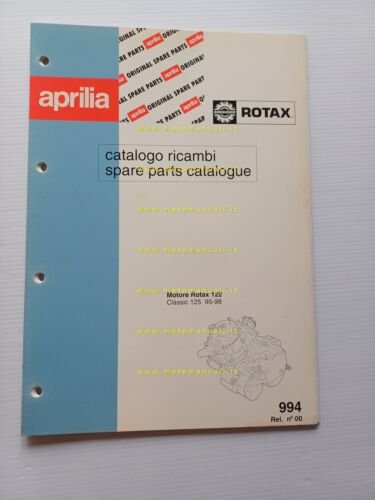 Aprilia Classic 125 1995-98 catalogo ricambi MOTORE Rotax 122 originale