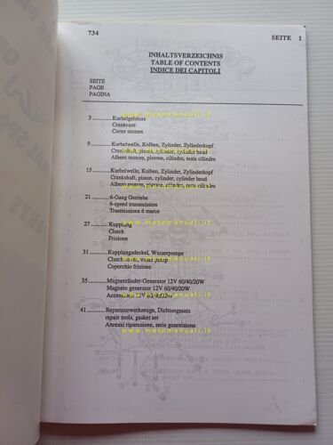 Aprilia Climber 242-282 TL 1990 catalogo ricambi MOTORE Rotax Trial-90 …