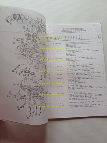 Aprilia Climber 242-282 TL 1990 catalogo ricambi MOTORE Rotax Trial-90 …