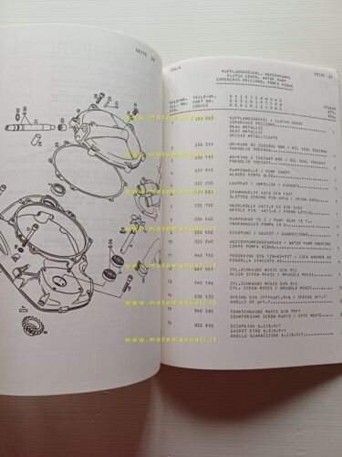 Aprilia Climber 242-282 TL 1990 catalogo ricambi MOTORE Rotax Trial-90 …