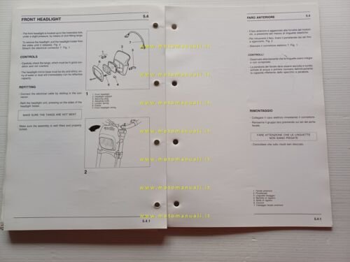 Aprilia Climber manuale officina TELAIO italiano ORIGINALE