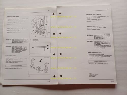 Aprilia Climber manuale officina TELAIO italiano ORIGINALE