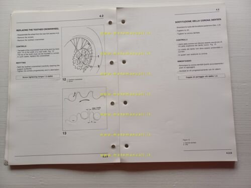 Aprilia Climber manuale officina TELAIO italiano ORIGINALE