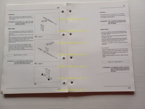 Aprilia Climber manuale officina TELAIO italiano ORIGINALE