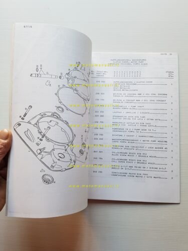 Aprilia Climber TL 242-282 1988 catalogo ricambi Motore Rotax originale