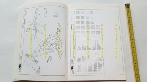 Aprilia Climber Trial 1992 catalogo ricambi TELAIO-FRAME spare parts catalogue