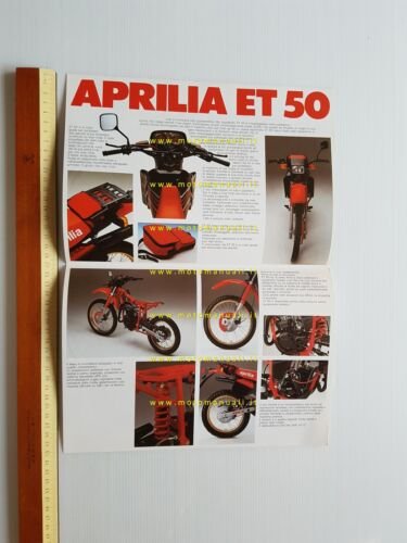 Aprilia ET 50 Enduro 1986 depliant originale italiano