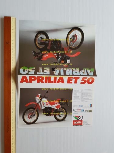 Aprilia ET 50 Enduro 1986 depliant originale italiano